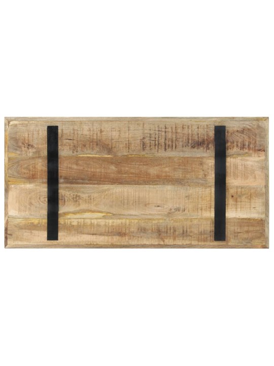 Valgomojo stalas, 120x60x76cm, neapdorota mango mediena