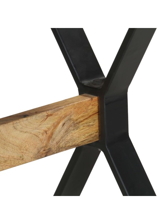 Valgomojo stalas, 120x60x76cm, neapdorota mango mediena