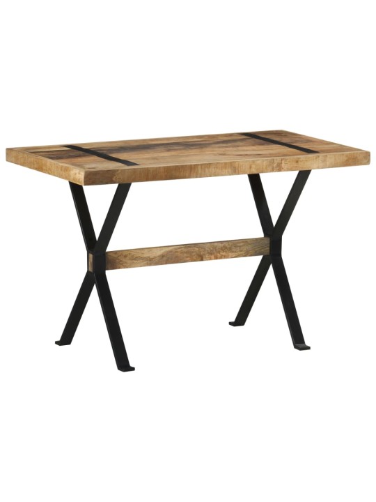 Valgomojo stalas, 120x60x76cm, neapdorota mango mediena