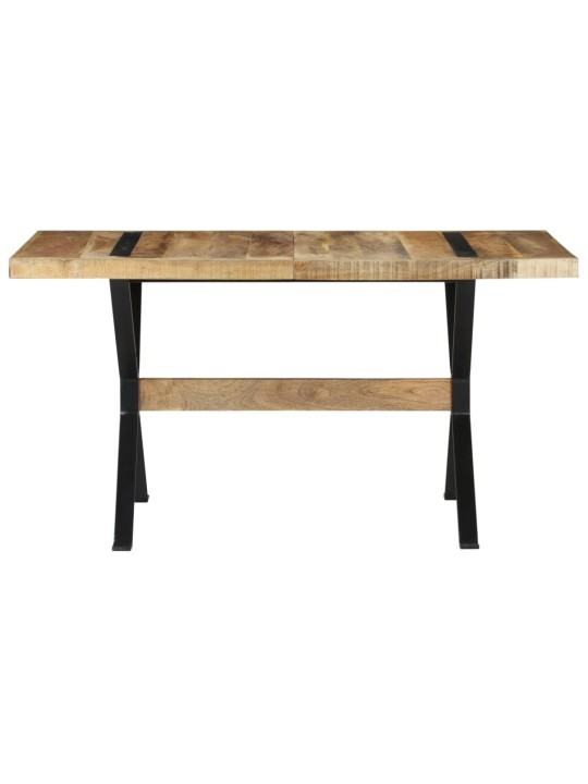 Valgomojo stalas, 140x70x76cm, neapdorota mango mediena
