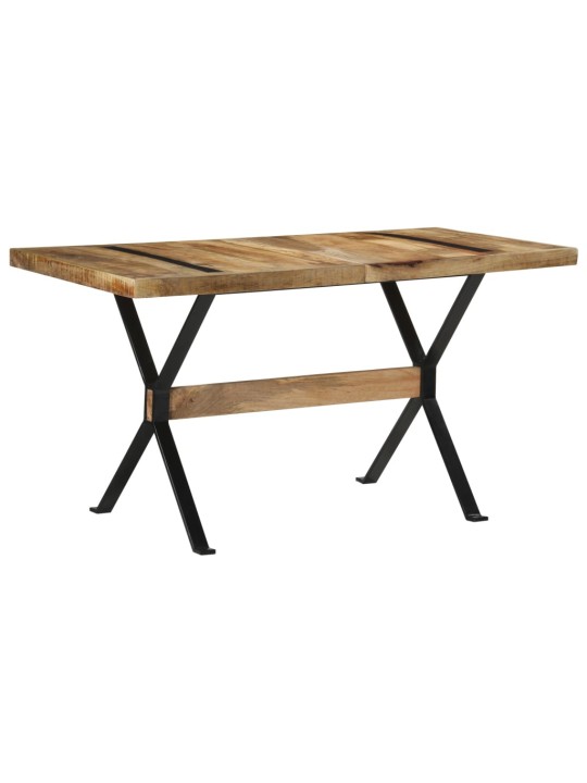 Valgomojo stalas, 140x70x76cm, neapdorota mango mediena