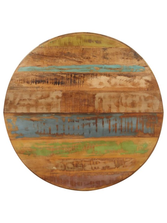 Valgomojo stalas, 100x100x75cm, perdirbta mediena, apskritas