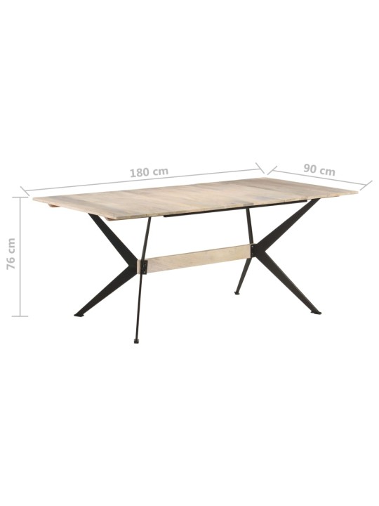 Valgomojo stalas, 180x90x76cm, mango medienos masyvas