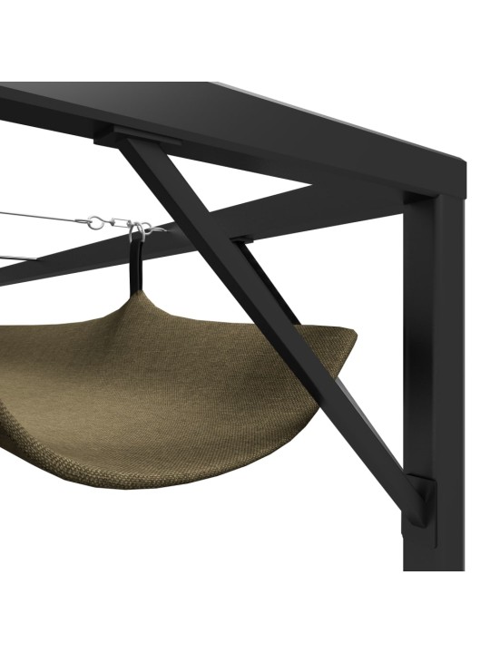 Sodo pavėsinė su įtraukiamu stogu, taupe spalvos, 3x3m, 180g/m²