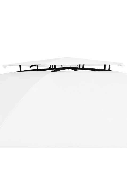 Sodo palapinė su užuolaidomis, balta, 360x312x265cm, 180g/m²