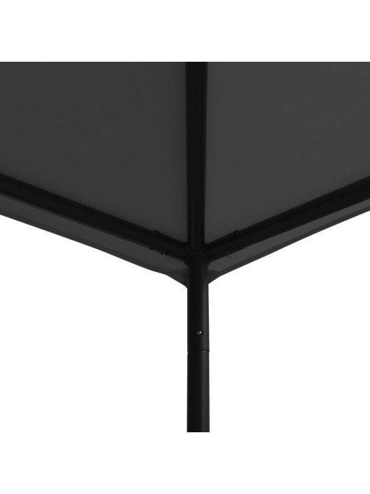 Pavėsinė, antracito spalvos, 3x3m, audinys ir plienas, 180 g/m²