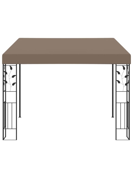 Prie sienos montuojama pavėsinė, taupe spalvos, 3x3x2,5m