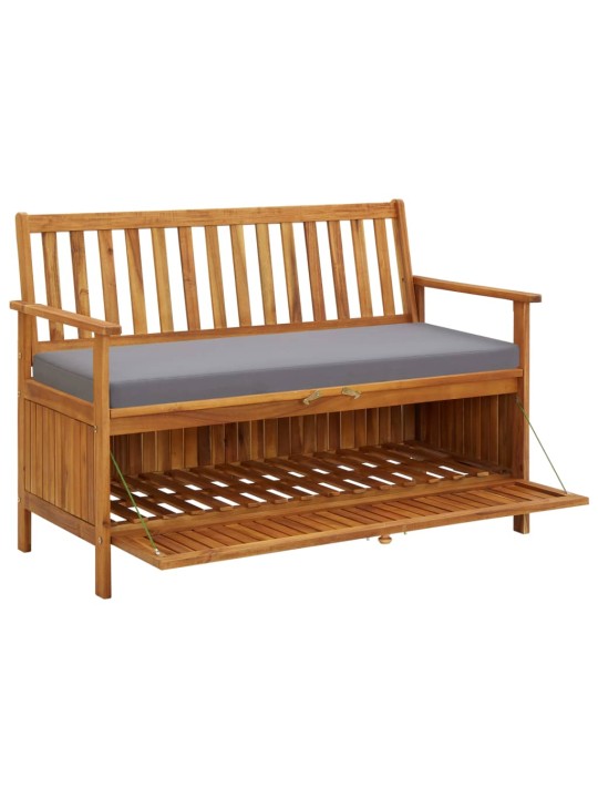 Sodo suoliukas-daiktadėžė, 120cm, akacijos medienos masyvas