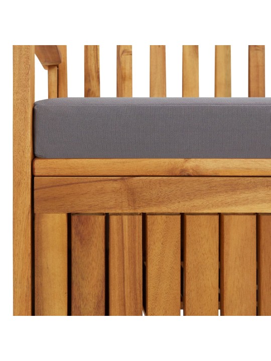 Sodo suoliukas-daiktadėžė, 120cm, akacijos medienos masyvas