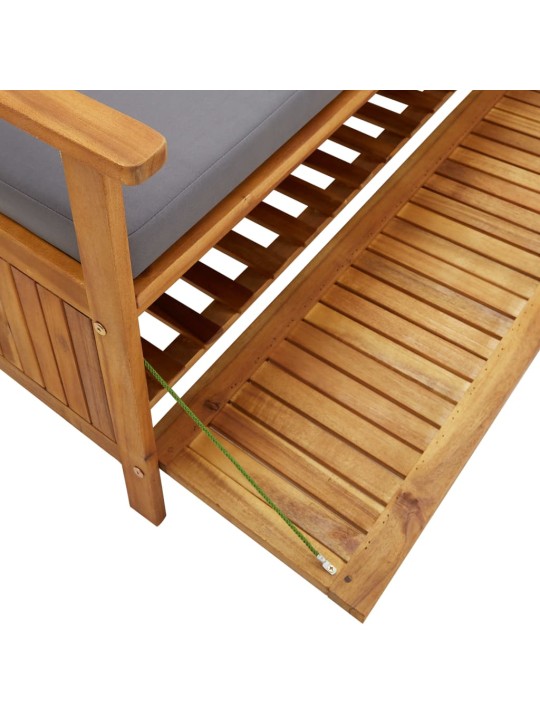 Sodo suoliukas-daiktadėžė, 120cm, akacijos medienos masyvas