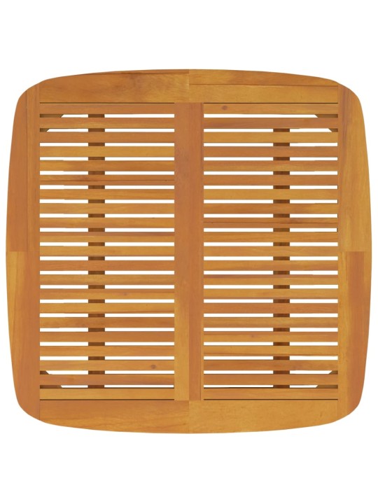 Sodo stalas, 85x85x75cm, akacijos medienos masyvas
