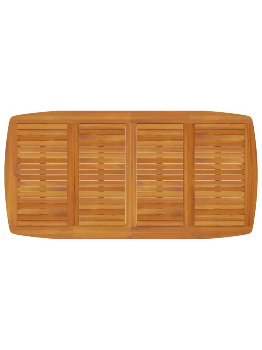 Sodo stalas, 200x100x75 cm, akacijos medienos masyvas