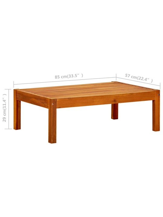 Sodo stalas, 85x57x29cm, akacijos medienos masyvas