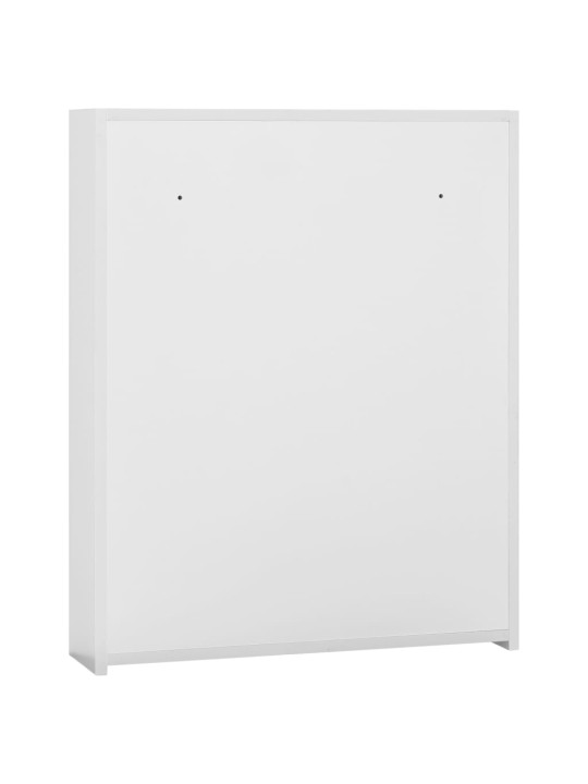 Veidrodinė vonios kambario spintelė, balta, 60x15x75cm, MDF