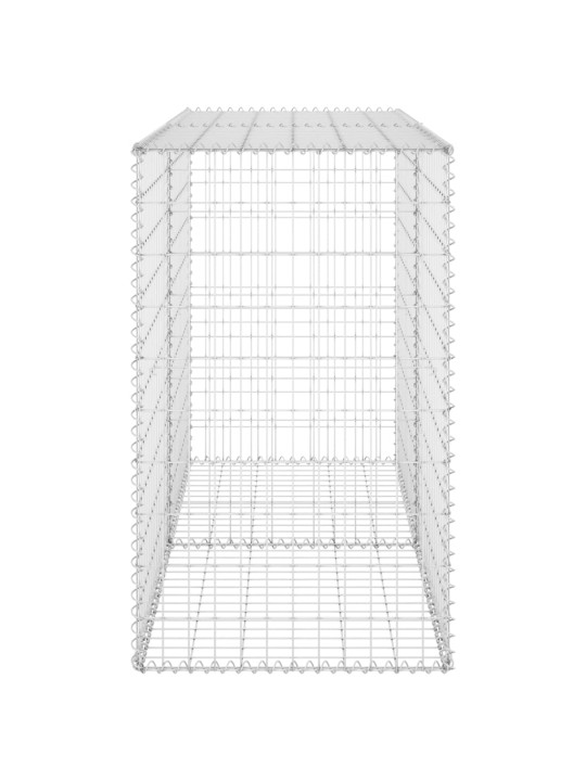 Gabiono siena su dangčiais, 150x60x100cm, galvanizuotas plienas