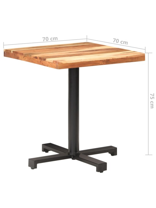 Bistro staliukas, 70x70x75cm, akacijos medienos masyvas