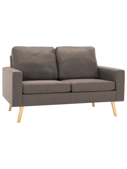 Sofos komplektas, 2 dalių, taupe, audinys (288701+288711)
