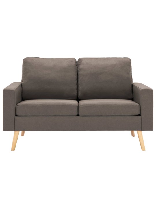 Sofos komplektas, 2 dalių, taupe, audinys (288701+288711)