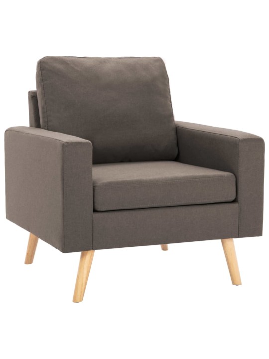 Sofos komplektas, 2 dalių, taupe, audinys (288701+288711)