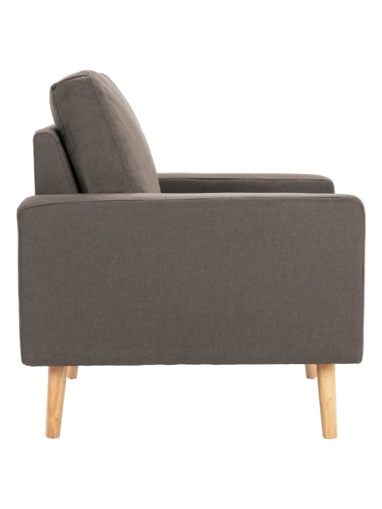 Sofos komplektas, 2 dalių, taupe, audinys (288701+288711)