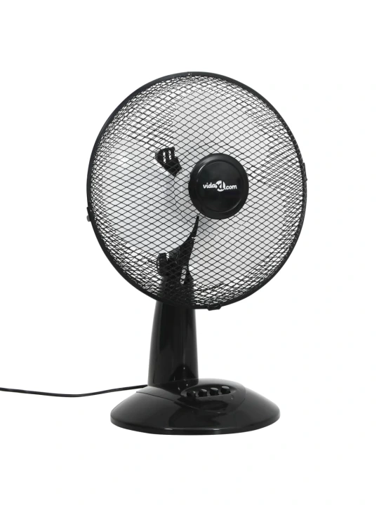 Stalinis ventiliatorius, juodas, 30 cm, 3 greičiai, 40 W
