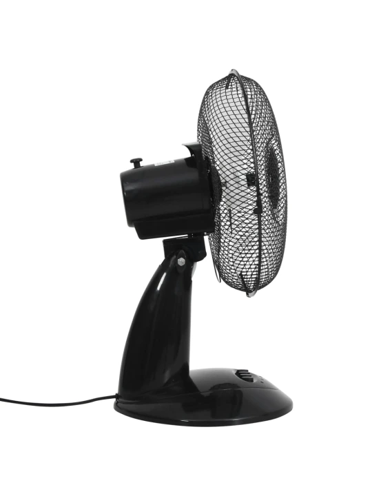 Stalinis ventiliatorius, juodas, 30 cm, 3 greičiai, 40 W