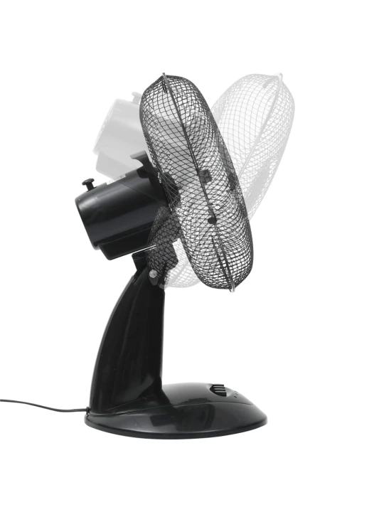 Stalinis ventiliatorius, juodas, 30 cm, 3 greičiai, 40 W
