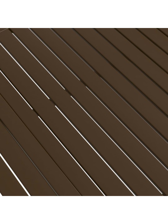 Sodo stalas, rudos spalvos, 190x80x72cm, plienas