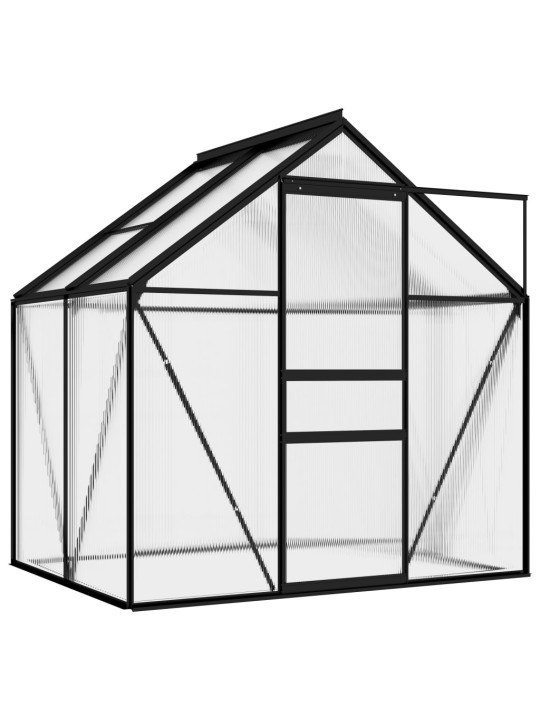 Šiltnamis, antracito spalvos, aliuminis, 2,47m²