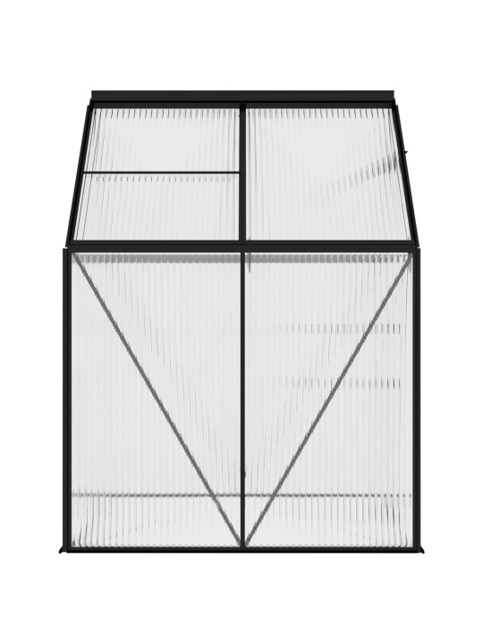 Šiltnamis, antracito spalvos, aliuminis, 2,47m²