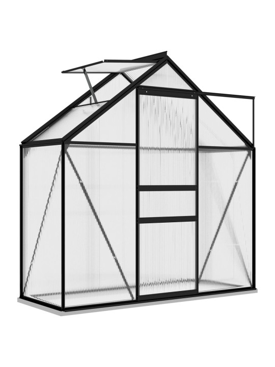 Šiltnamis, antracito spalvos, aliuminis, 1,33m²