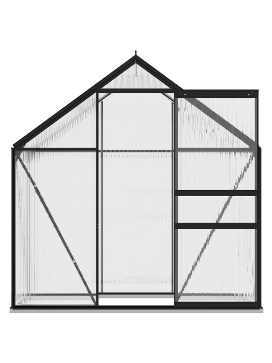 Šiltnamis, antracito spalvos, aliuminis, 1,33m²