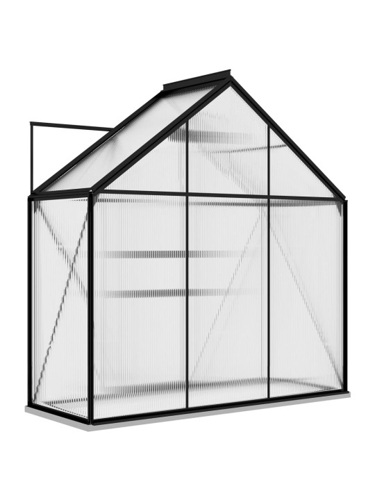 Šiltnamis, antracito spalvos, aliuminis, 1,33m²