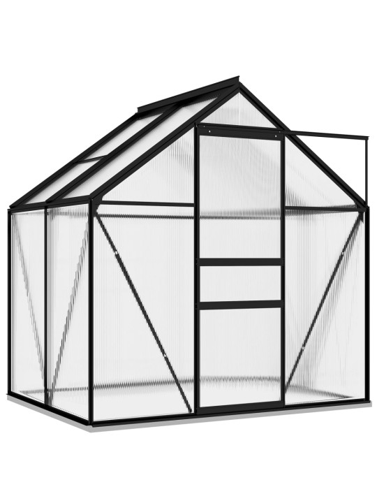 Šiltnamis, antracito spalvos, aliuminis, 2,47m²