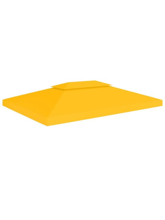Pavėsinės uždangalas, 2 pakopų, geltonas, 4x3m, 310 g/m²