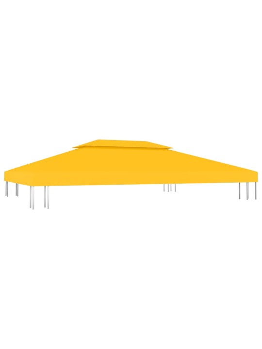 Pavėsinės uždangalas, 2 pakopų, geltonas, 4x3m, 310 g/m²