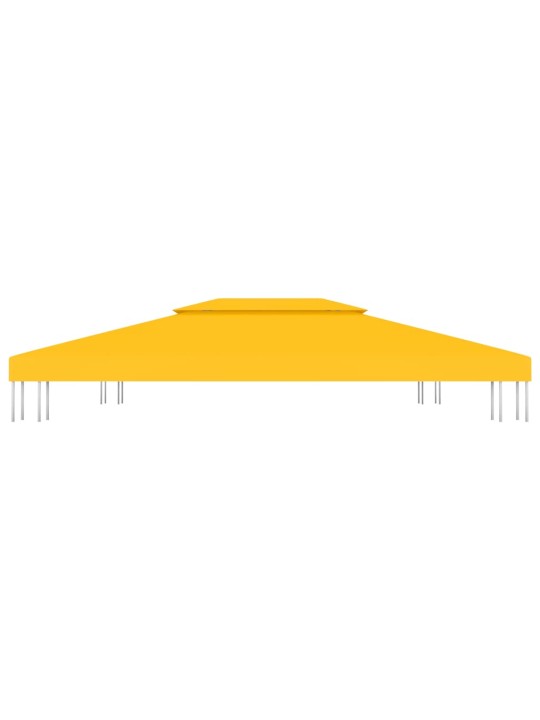 Pavėsinės uždangalas, 2 pakopų, geltonas, 4x3m, 310 g/m²