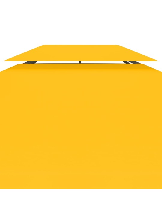 Pavėsinės uždangalas, 2 pakopų, geltonas, 4x3m, 310 g/m²