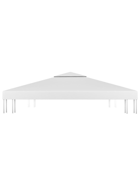 Pavėsinės uždangalas, 2 pakopų, baltas, 4x3m, 310 g/m²