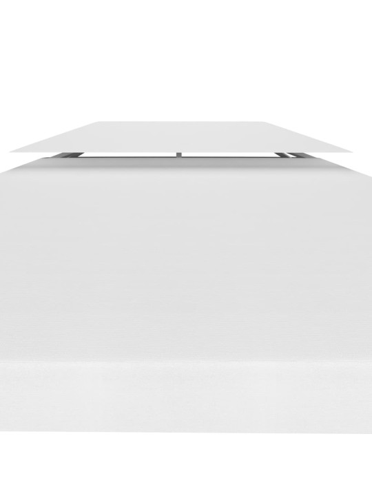 Pavėsinės uždangalas, 2 pakopų, baltas, 4x3m, 310 g/m²