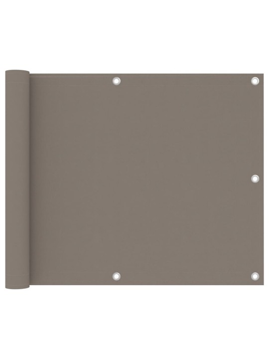 Balkono pertvara, taupe spalvos, 75x500cm, oksfordo audinys