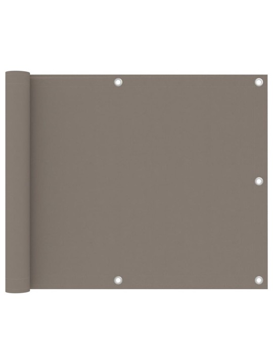 Balkono pertvara, taupe spalvos, 75x600cm, oksfordo audinys