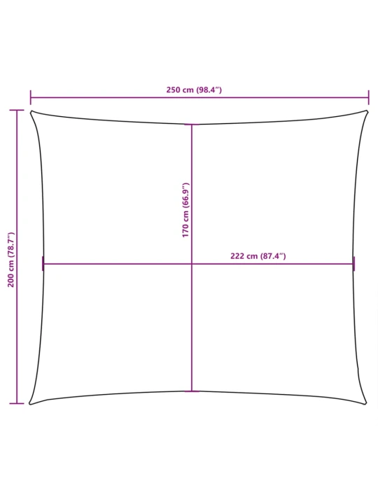 Uždanga nuo saulės, ruda, 2x2,5m, oksfordo audinys