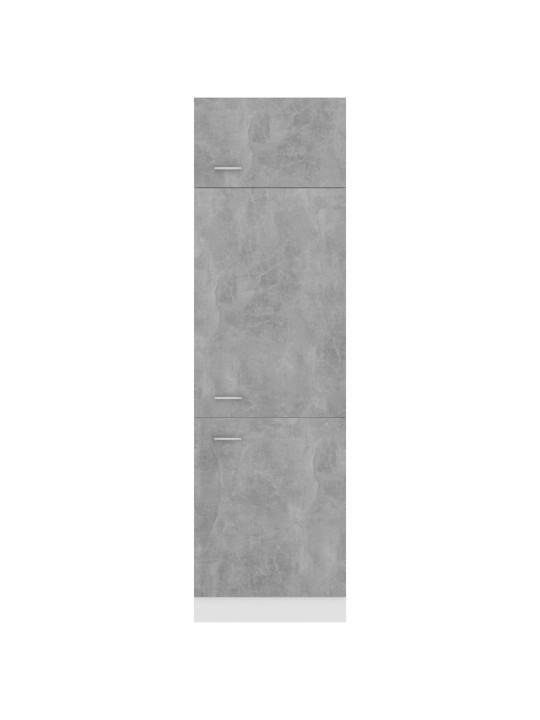 Šaldytuvo spintelė, betono pilkos spalvos, 60x57x207cm, MDP