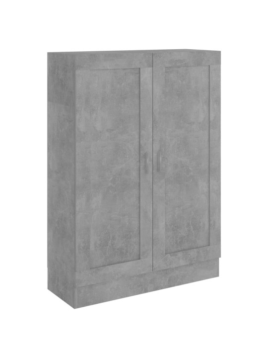 Spintelė knygoms, betono pilkos spalvos, 82,5x30,5x115cm, MDP