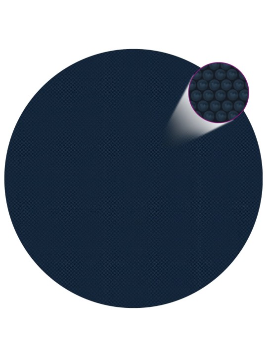 Saulę sugerianti baseino plėvelė, juoda/mėlyna, 250cm, PE