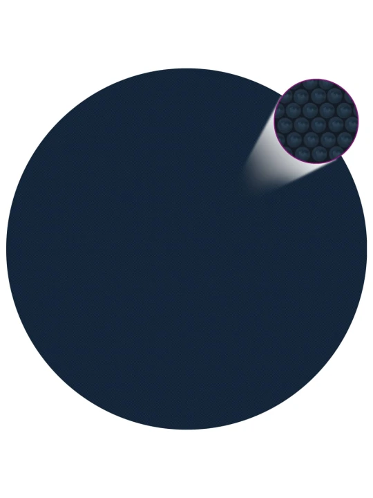 Saulę sugerianti baseino plėvelė, juoda/mėlyna, 417cm, PE