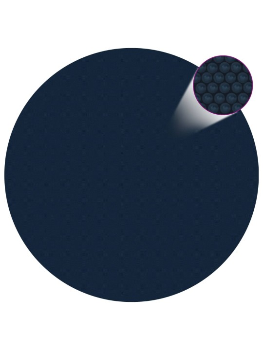 Saulę sugerianti baseino plėvelė, juoda/mėlyna, 488cm, PE