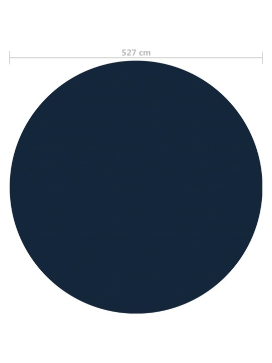 Saulę sugerianti baseino plėvelė, juoda/mėlyna, 527cm, PE