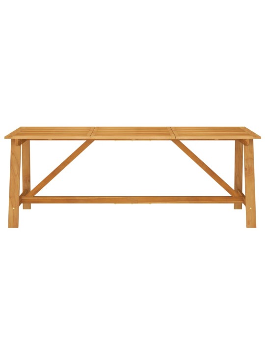 Sodo valgomojo stalas, 206x100x74cm, akacijos medienos masyvas